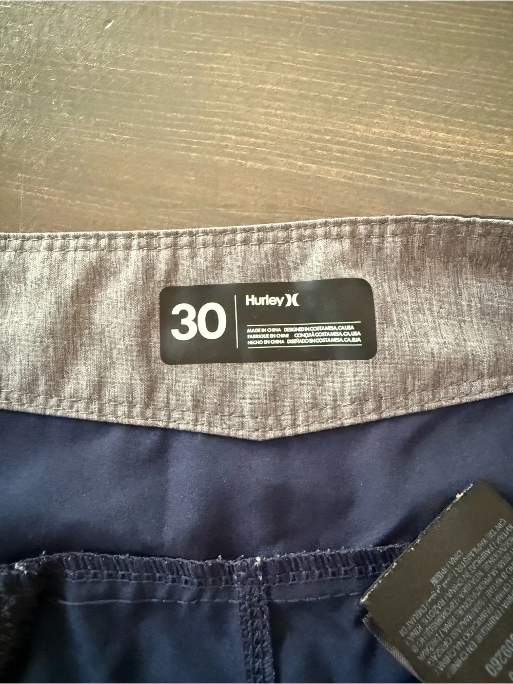Hurley Men’s Navy Blue Logo Board Shorts
